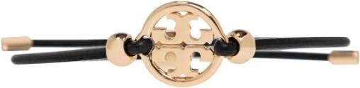 TORY BURCH ‘Miller’ leather bracelet , Zwart, Dames