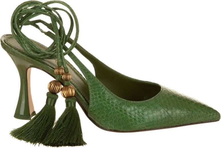 TORY BURCH Capri Wrap Pumps , Groen, Dames