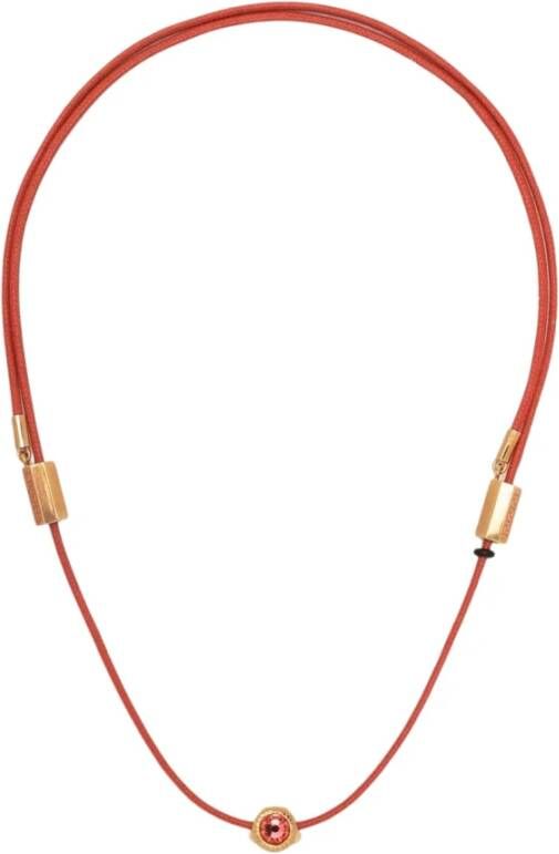 Versace Kettingen Rood Heren