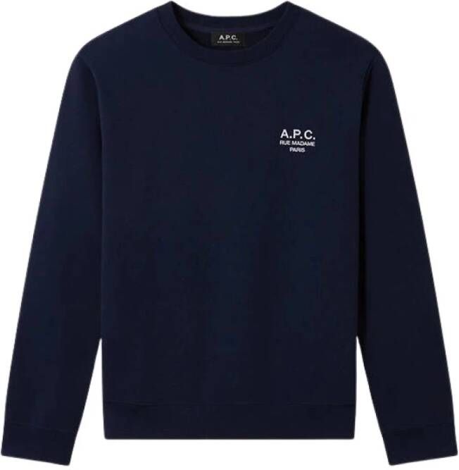 A.p.c. Ruiters sweatshirt , Blauw, Heren