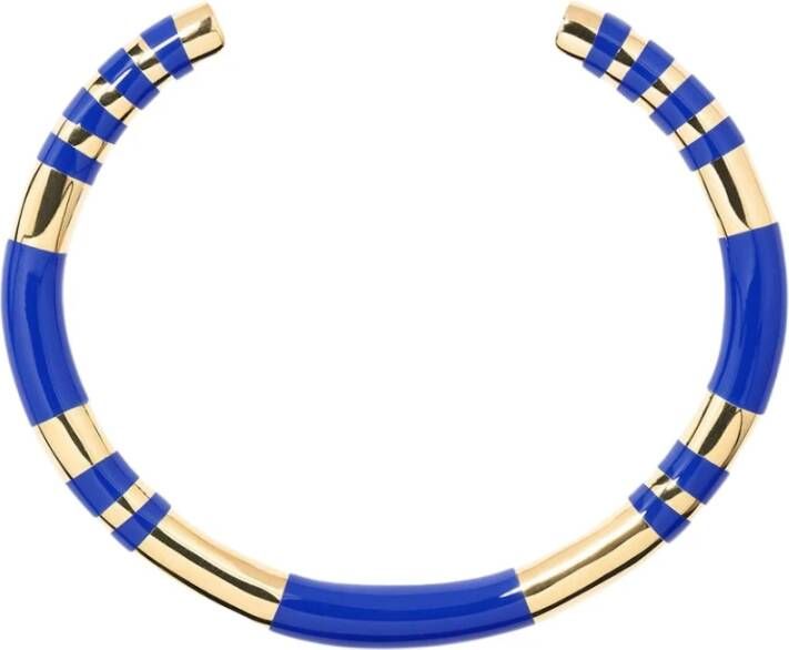 Aurélie Bidermann Positano hars en goud vergulde armbandarmband , Blauw, Dames