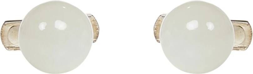 Brioni Men s Accessoires Ring White Aw22 , Wit, Heren