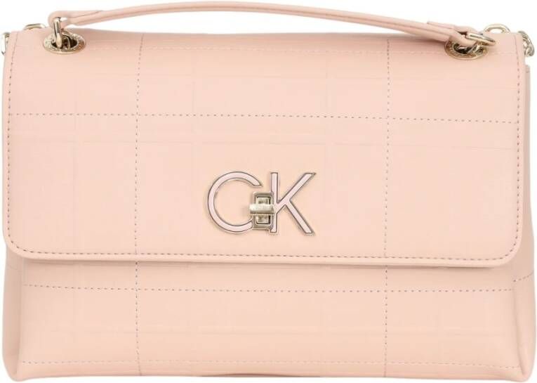 Calvin Klein Re Lock Ew Conv Xbody Quilt Borsetta a tracolla , Roze, Dames