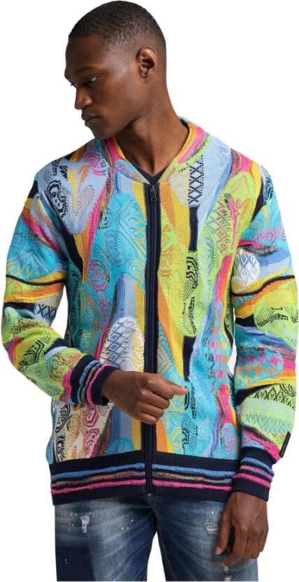 carlo colucci Strickblouson Crozzolin , Blauw, Heren