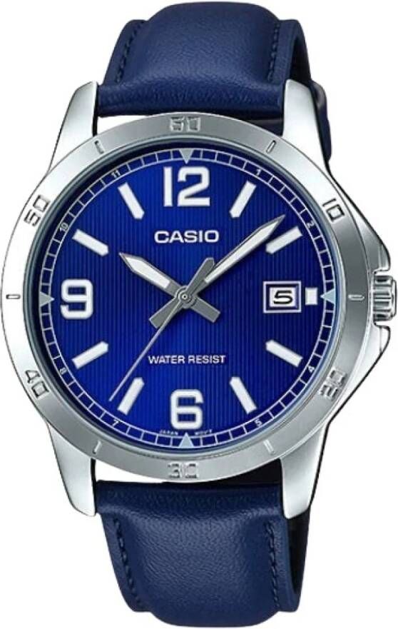 Casio Bekijk Ur Mtp V004L 2B , Blauw, Heren