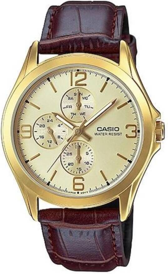 Casio Bekijk Ur Mtp V301Gl 9A , Bruin, Heren