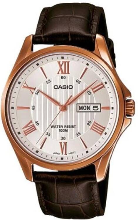 Casio EU Ur Mtp 1384L 7Avef , Bruin, Dames