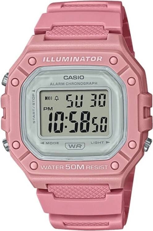 Casio EU Ur W 218Hc 4Avef , Roze, Dames