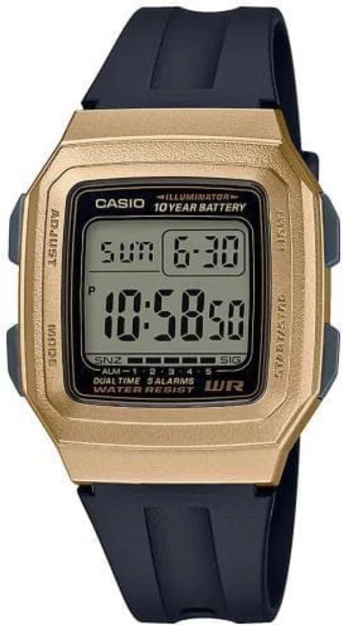 Casio F201Wam9A , Zwart, Heren
