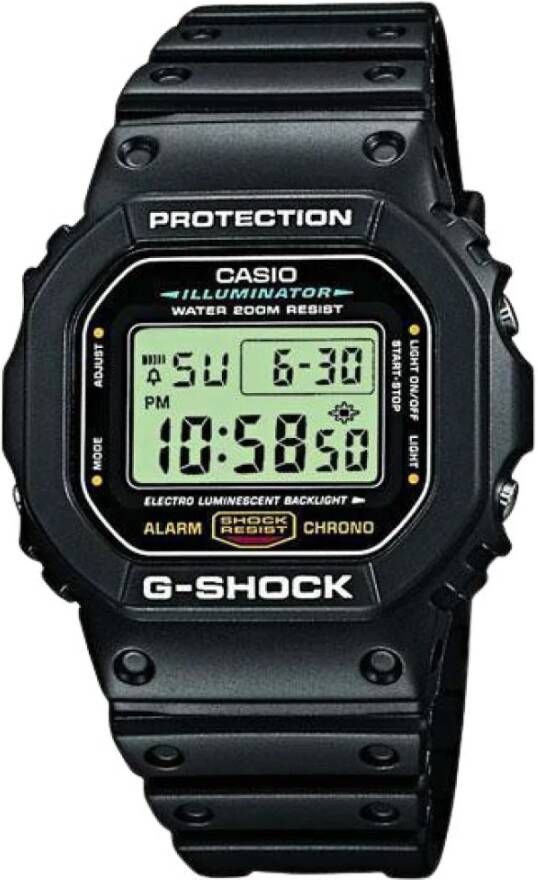 Casio ijk Dw 5600E 1V , Zwart, Unisex