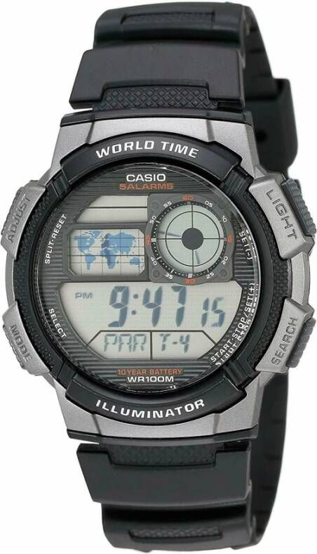 Casio ijk ur Ae 1000W 1B , Zwart, Heren