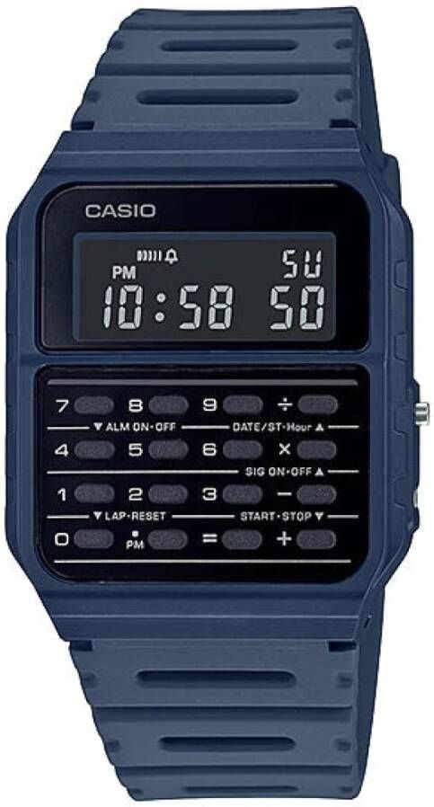 Casio ijk ur CA 53 WF 2B , Blauw, Dames