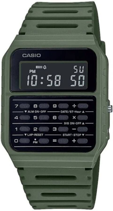 Casio ijk ur CA 53 WF 3B , Groen, Dames