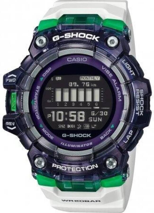 Casio ijk ur GBD 100SM 1A7er , Wit, Heren