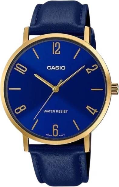 Casio ijk ur MTP VT01GL 2B2 , Blauw, Heren