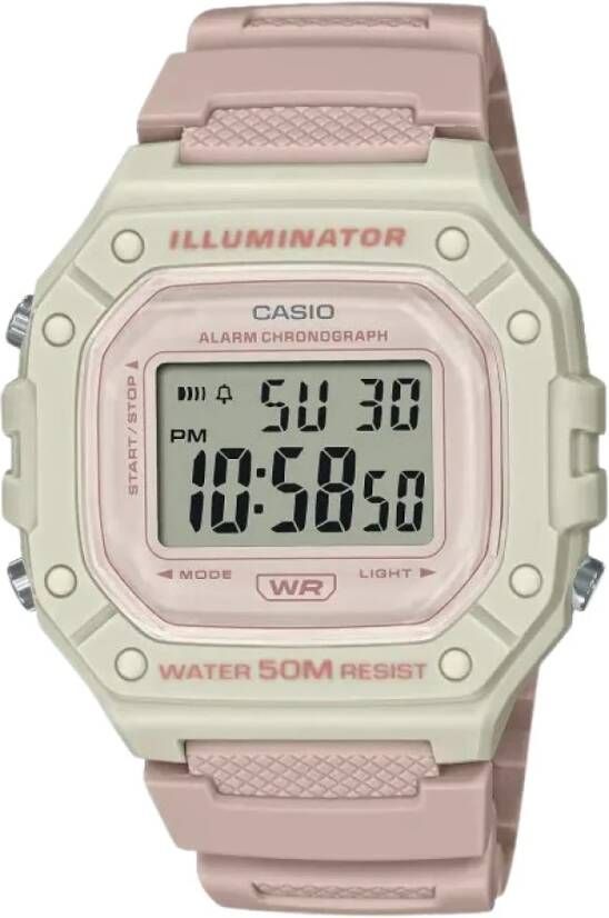 Casio ijk ur W 218HC 4A2 , Roze, Dames