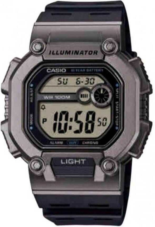 Casio ijk W 737H 1A2 , Zwart, Heren