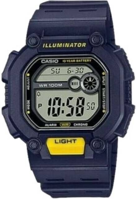 Casio ijk W 737H 2A , Blauw, Heren