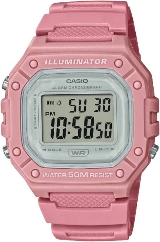 Casio W218Hc4A , Roze, Dames