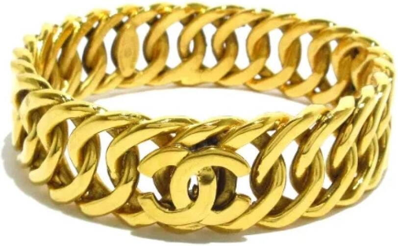 Chanel Vintage Eersteklas armband , Geel, Dames