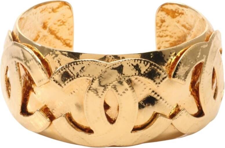 Chanel Vintage Eersteklas armband , Geel, Dames