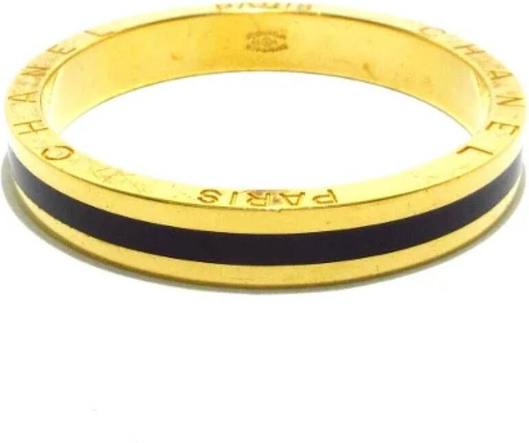 Chanel Vintage Vooraf in handen van het eigendom van metalen Chanel Jwelry , Geel, Dames