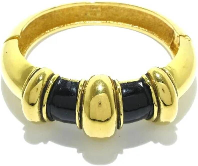 Chanel Vintage Vooraf in handen van het eigendom van metalen Chanel Jwelry , Geel, Dames