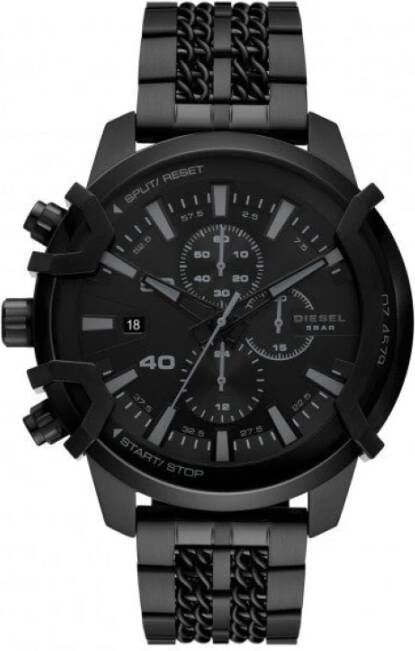 Diesel Bekijk Dz4579 , Zwart, Heren