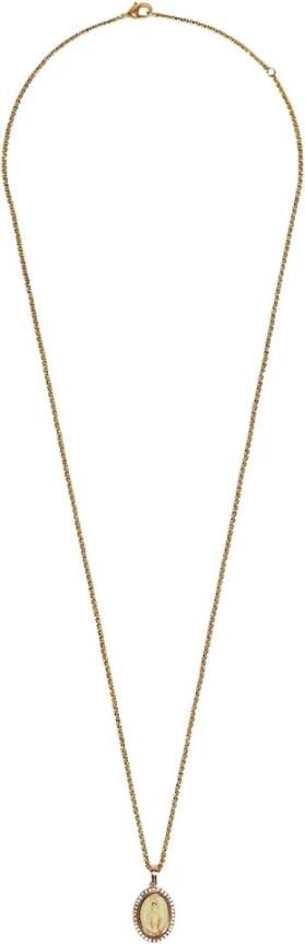 Dolce & Gabbana Necklace With Pendant , Geel, Heren