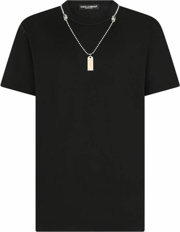 Dolce & Gabbana SS Crewneck , Zwart, Heren