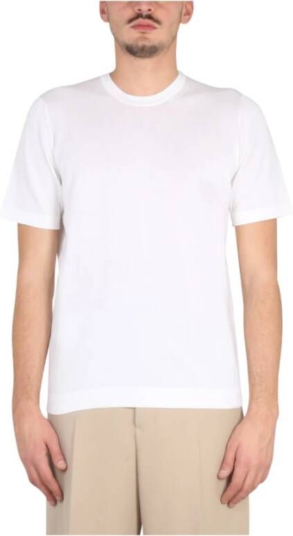 Drumohr Crewneck T Shirt , Wit, Heren