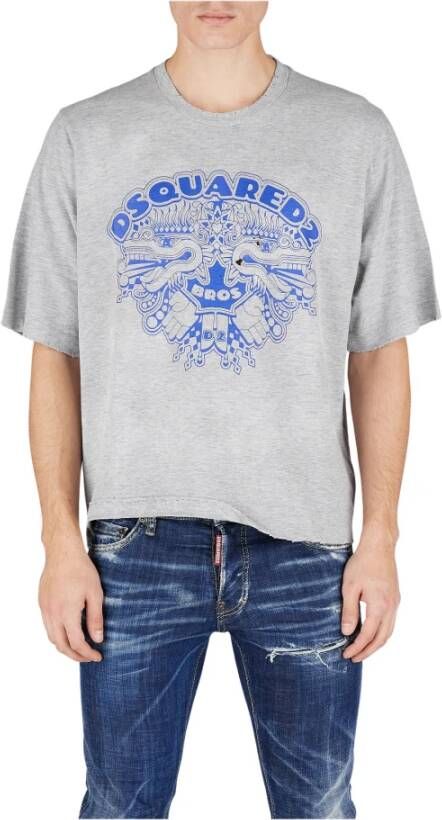 Dsquared2 T shirts , Grijs, Heren