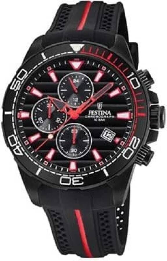 Festina Horloges , Zwart, Heren