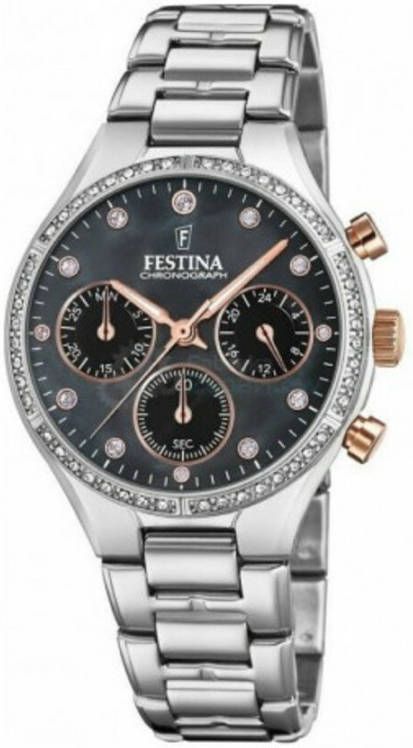 Festina Orologio Cronografo Collezione Boyfriend , Grijs, Dames