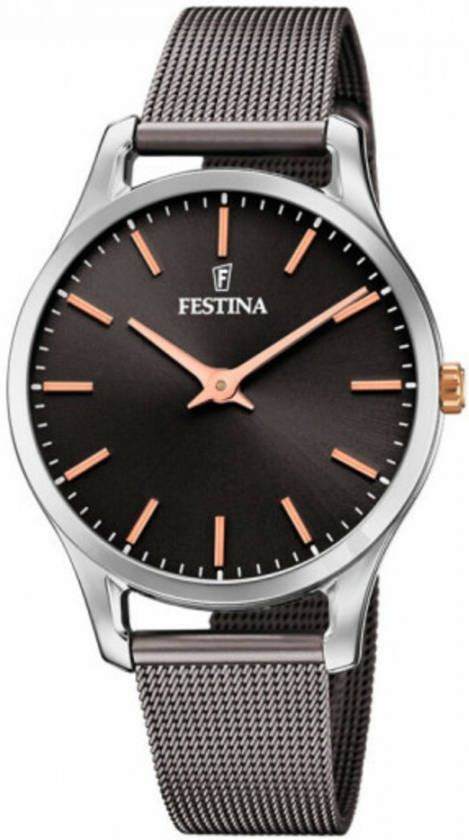 Festina Orologio Donna Solo Tempo Collezione Boyfriend , Grijs, Dames