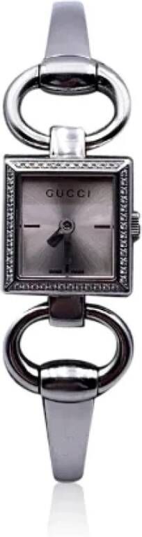Gucci Vintage Pre owned Stainless Steel watches , Grijs, Dames