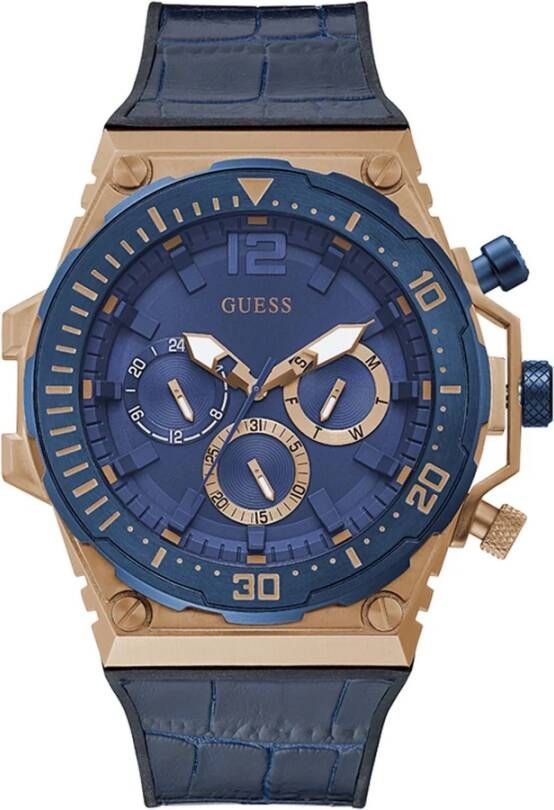 Guess Bekijk Gw0326G1 , Blauw, Heren