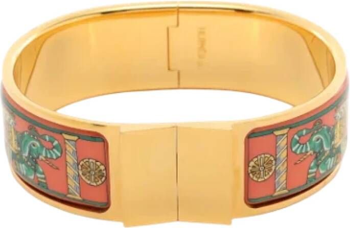 Hermès Vintage Pre owned Metal bracelets , Geel, Dames