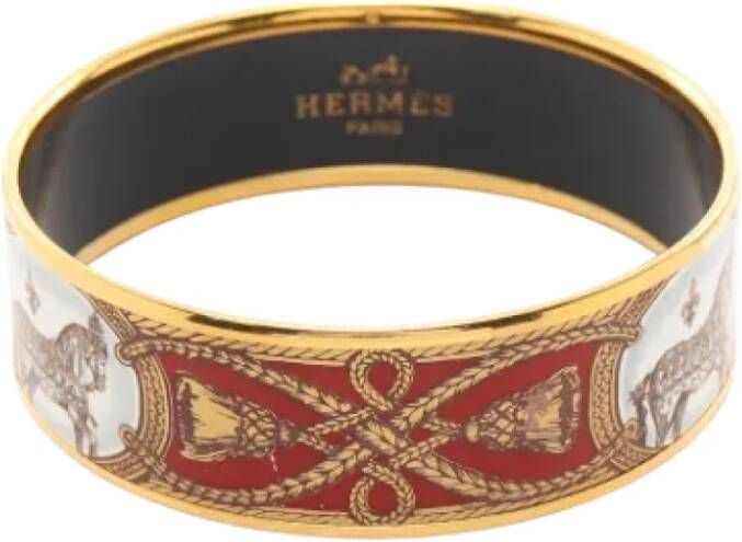 Hermès Vintage Pre owned Metal bracelets , Geel, Dames