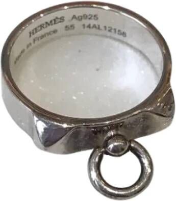 Hermès Vintage Pre owned Silver hermes jewelry , Grijs, Unisex
