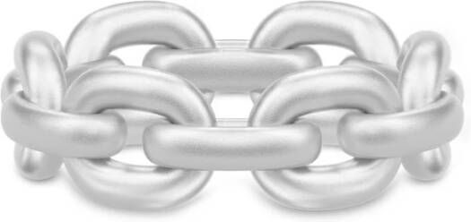 Julie Sandlau Link kettingring , Grijs, Dames