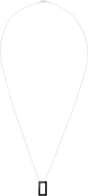 Le Gramme 2.1G gepolijste keramische ketting , Zwart, Heren