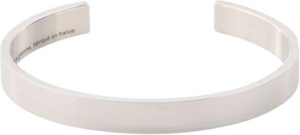 Le Gramme LE 21G Bangle lintarmband in zilver , Grijs, Heren
