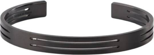 Le Gramme Ponstige lintarmband le 8g in zwart titanium , Zwart, Heren