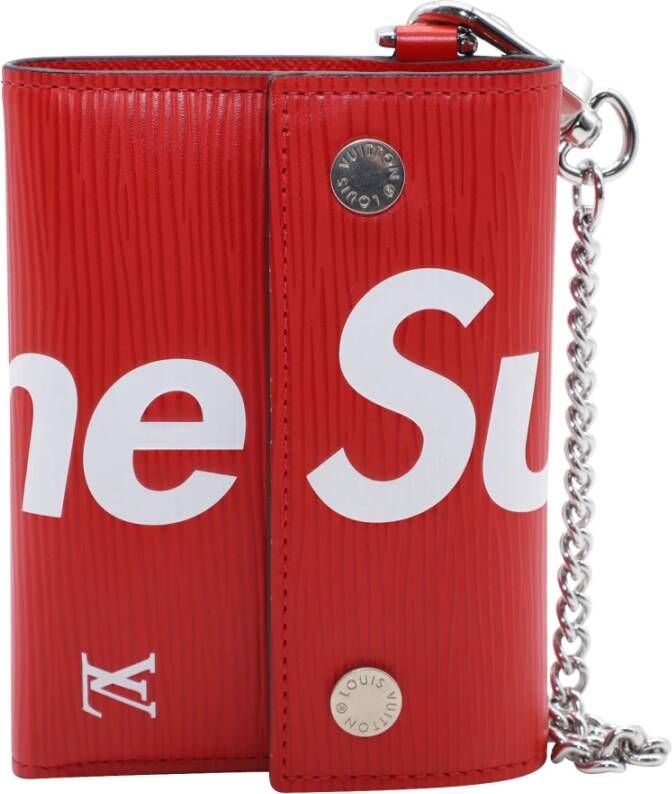 Louis Vuitton Kettingportemonnee , Rood, Heren