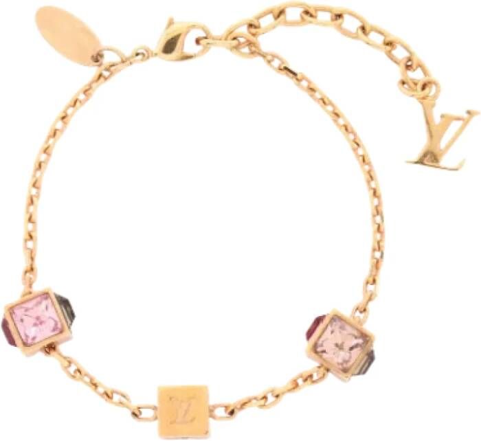 Louis Vuitton Vintage Pre owned Metal bracelets , Geel, Dames