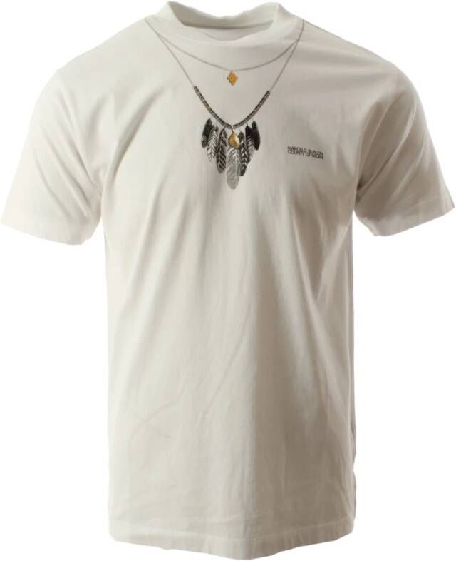 Marcelo Burlon Feathers necklace regular tee