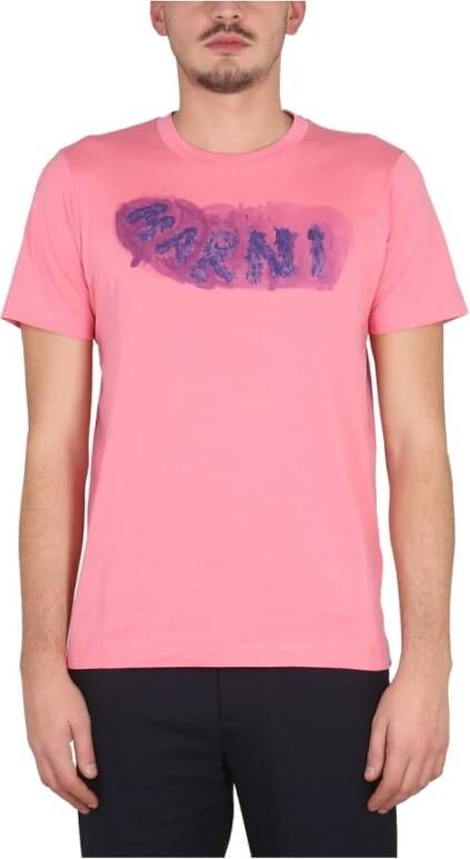 Marni T shirts , Roze, Heren