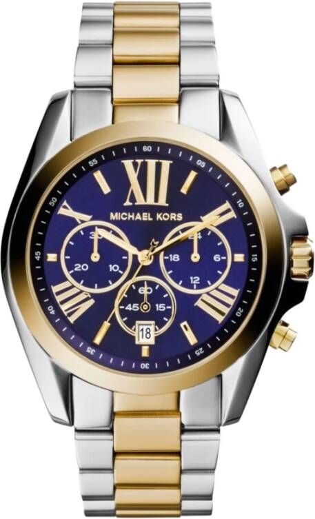 Michael Kors Bradshaw Two Tone Watch, Mk5976 , Geel, Dames