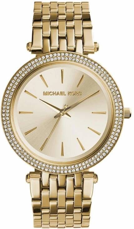 Michael Kors Vrouwen & ijk Gold Dial Steel, Mk3191 , Geel, Dames